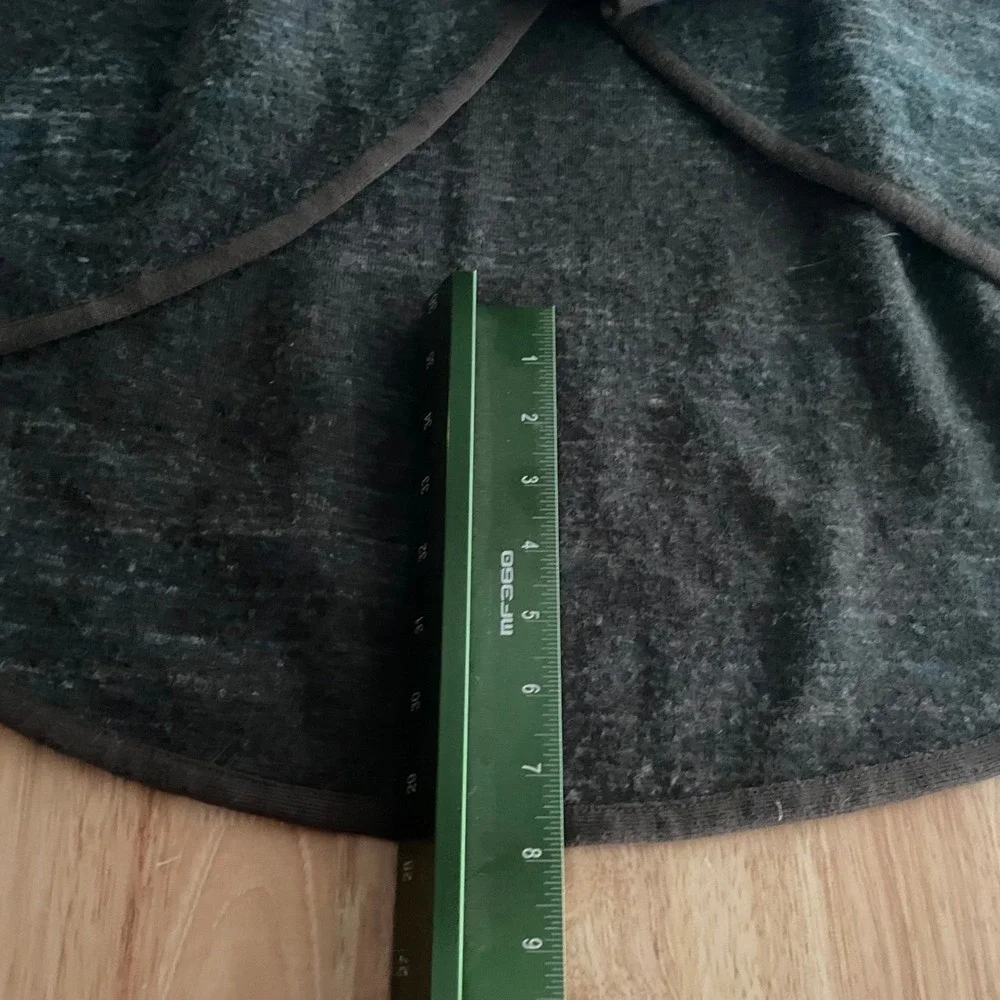 Lucky Brand Duster Vest Open Front Sleeveless Cardigan Wool Blend Olive M Pocket